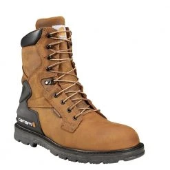 Carhartt Men's Heritage StormDefender Waterproof 8 Inch Steel Toe Work Boot - CMW8200 - Men's Boots