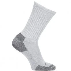 Carhartt Men's All Season Cotton Crew Sock Gray - A62-3-GRY - Socks