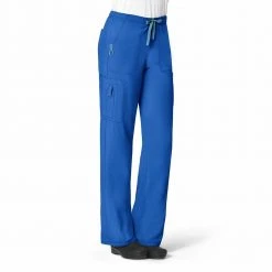 Carhartt Women's Utility Boot Cut Cargo Scrub Pant Royal Blue - C52110ARYL - Bottoms