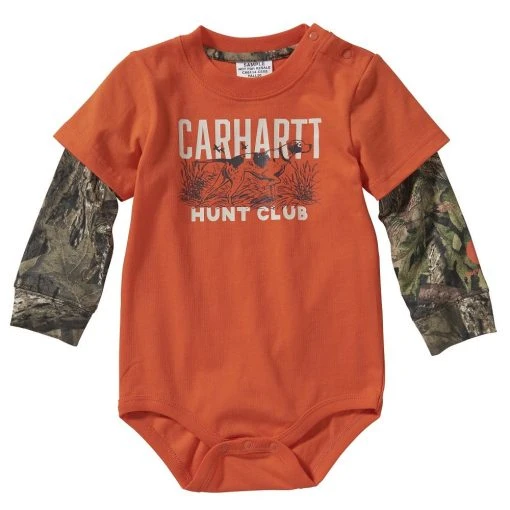 Carhartt Boy's Long Sleeve Mossy Oak Layer Bodyshirt Orange - CA6114-CE03-AF10 - Fleece Coverall -Carhartt Sales 17e80c1decbe9d0a1cc53a3c5bc487de2214f9b3 CA6114 CE03 1