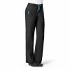 Carhartt Women's Utility Boot Cut Cargo Scrub Pant Black - C52110ABLK - Bottoms