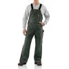 Carhartt Men's Quilt Lined Sandstone Bib Overalls Moss - R27-MOS