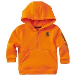 Carhartt Infant Boy's 1/2 Zip Sweatshirt Orange - CA8871-CE03-AF10 - Crew Pullover