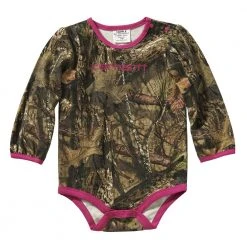 Carhartt Infant Girl's Long Sleeve Bodyshirt Mossy Oak - CA9791-CR08-LN10 - Bodyshirts