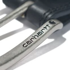 Carhartt Leather Engraved Buckle Belt Black with Nickel Roller Finish - A000550300 - Belts -Carhartt Sales 36e3d855111579452fadf656972cae96f2ba8556 a0005503001 carh belt hamilton black 4 detail