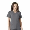 Carhartt Women's V-Neck Tech Scrub Top Pewter - C12110APEW - Tops -Carhartt Sales 466c650874ad5dbf9d6732ba0a3ecddf3a049f75 C12110APEW