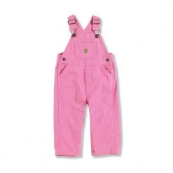 Carhartt Infant Girls Canvas Bib Overalls Pink - CM9626-P182-AJ - Overall Set