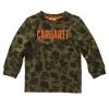 Carhartt Boy's Long Sleeve Camo Tee Green - CA6103-CR09-BA1 -Carhartt Sales 4ea83a6a95036410f60ee6587568ebfb161f1228 CA6103 CR09 1
