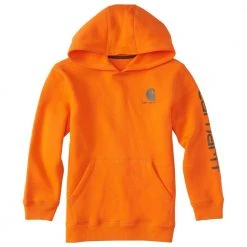 Carhartt Child Boys Signature Sweatshirt Orange - CA8731-CE03-BM - Sweatshirts