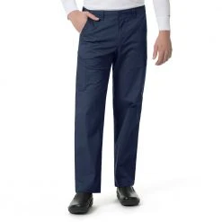 Carhartt Men's Straight Fit Multi-Cargo Scrub Pant Navy - C56418ANVY - Bottoms