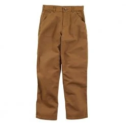 Carhartt Child Boys Canvas Dungaree Pants Brown - CK8311-D15-BM