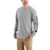 Carhartt Men's TK231 Loose Fit Heavyweight Long Sleeve Graphic T-Shirt - K231-HGY - Long Sleeve Shirts -Carhartt Sales 764278c346070419187348b73d988b6112517808 K231 HGY