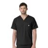 Carhartt Men's Slim Fit 6 Pocket Scrub Top Black - C16418XBLK -Carhartt Sales 783f4c183fa118eca8dc7d9da0f3940574dfbde6 C16418ABLK