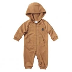 Carhartt Infant Boy's Fleece Coverall Brown - CM8675-D15-AF10 - Kids Carhartt Coverall