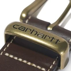 Carhartt Women's Bridle Leather Debossed Metal Keeper Belt Brown with Brass Finish - A000551120 - Belts -Carhartt Sales 7a6f8b1220a04a2573197b6c3b5348ff226592fd A000551120 2