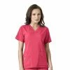 Carhartt Women's V-Neck Tech Scrub Top Azalea - C12110AAZL - Tops -Carhartt Sales 82012c5dac93861a01dd1fb5f8cab4341f53e3cf C12110AAZL