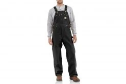 Carhartt Men's Black Duck Unlined Bib Overall R01-BLK - Overalls