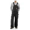 Carhartt Men's Black Quilt Lined Zip To Thigh Bib Overall - R41-BLK - Overalls