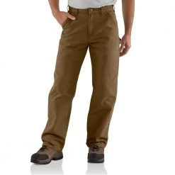 Carhartt Men's Washed Duck Work Dungaree Utility Pant - B11-CBR - Work Dungaree Pant