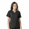 Carhartt Women's V-Neck Tech Scrub Top Black - C12110XBLK - Tops -Carhartt Sales 935625ff96d16c3b01ec4dfee183487db5a24cbe C12110ABLK