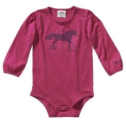 Carhartt Infant Girl's Long Sleeve Bodyshirt Pink - CA9787-P379H-LN10 - Bodyshirts