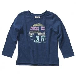 Carhartt Toddler Girl's Long Sleeve Graphic Tee Blue - CA9785-N160H-MA1 - Long Sleeve T-Shirt