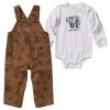 Carhartt Infant Boy's 3 Month Canvas Overall Set - CG8740-D15-AF10