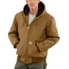 Carhartt Men's Quilted Flannel-Lined Duck Active Jacket Carhartt Brown - J140-BRN - Jackets