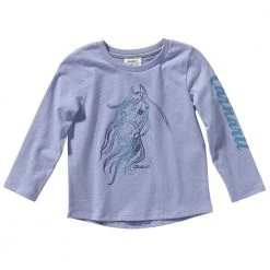 Carhartt Toddler Girl's Long Sleeve Graphic Tee Purple - CA9784-L187-MA1 - Long Sleeve T-Shirt