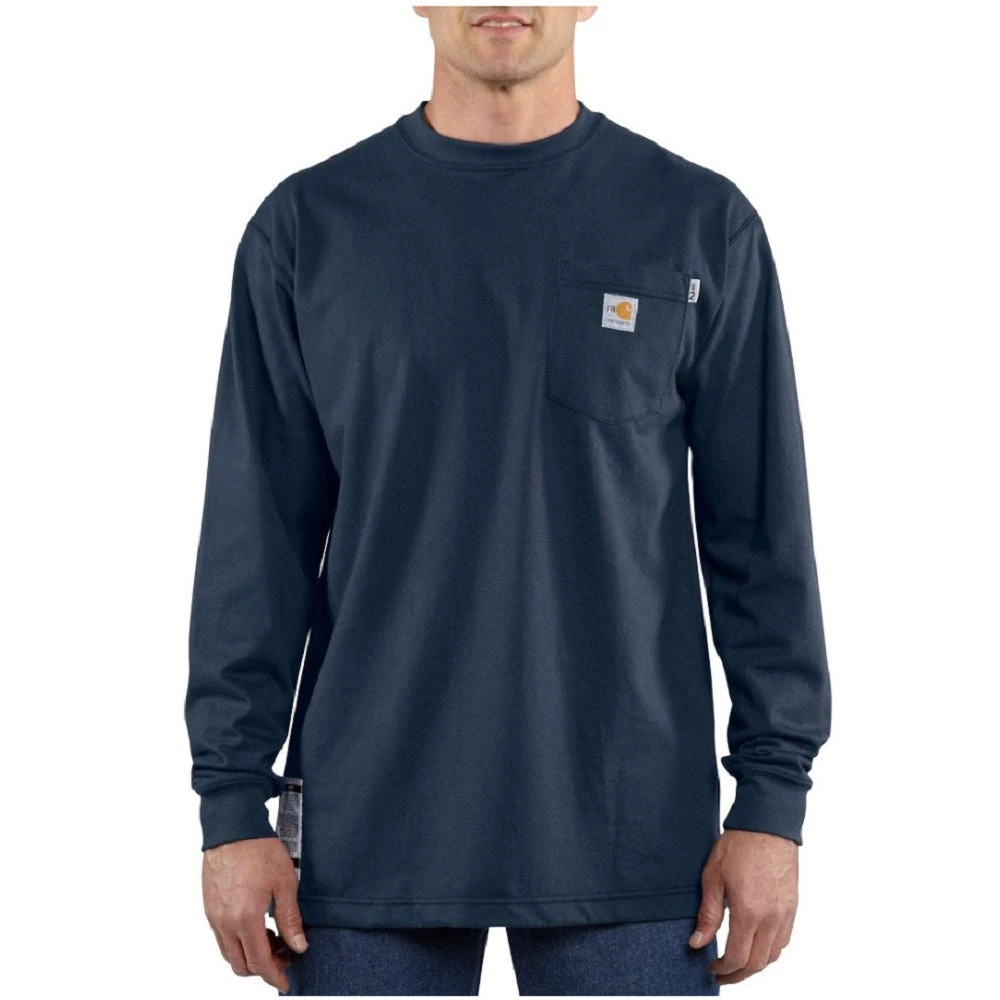 Carhartt Men's Force Cotton Fire Resistant Long Sleeve T-Shirt - 100235-410 - Long Sleeve Shirts 3 Carhartt Men's Force Cotton Fire Resistant Long Sleeve T-Shirt - 100235-410 - Long Sleeve Shirts