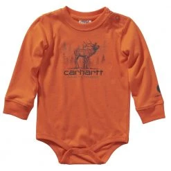 Carhartt Infant Boy's Long Sleeve Graphic Bodyshirt - CA6107-CE03-AF10 - Bodyshirts