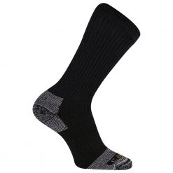Carhartt Men's Comfort Stretch Thermal Crew Sock Black - A0084-BLK - Socks