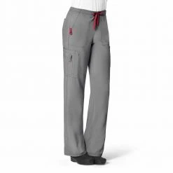 Carhartt Women's Utility Boot Cut Cargo Scrub Pant Pewter - C52110APEW - Bottoms