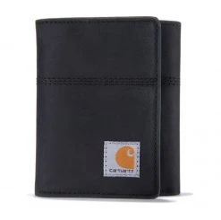 Carhartt Saddle Leather Trifold Wallet, Black OS - B000020800 - Men's Wallets
