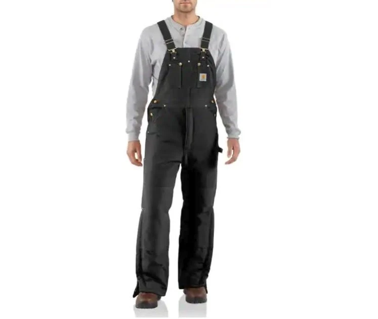 Carhartt Men's Black Duck Arctic Quilt Lined Bib Overall R03-BLK - Overalls 3 Carhartt Men's Black Duck Arctic Quilt Lined Bib Overall R03-BLK - Overalls