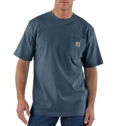 Carhartt Men's Workwear Pocket Short Sleeve Midweight Jersey T-Shirt - K87-BLS - Shirts