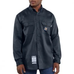 Carhartt Men's Flame-Resistant Lightweight Twill Shirt - FRS003-DNY - Shirts