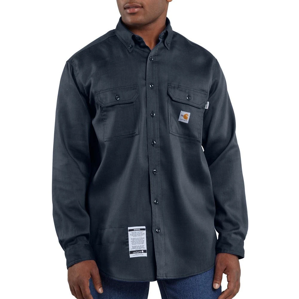 Carhartt Men's Flame-Resistant Lightweight Twill Shirt - FRS003-DNY - Shirts 3 Carhartt Men's Flame-Resistant Lightweight Twill Shirt - FRS003-DNY - Shirts