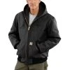 Carhartt Men's Quilted Flannel-Lined Duck Active Jacket Black - J140-BLK - Jackets