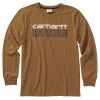 Carhartt Boy's Long Sleeve Cotton Graphic Tee Brown - CA6095-D15H-JT1 - T-Shirts -Carhartt Sales c749c7992cfab33f8651f969bf4b688f5c1ad0d3 CA6095 D15H 1