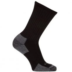 Carhartt Men's All Season Cotton Crew Sock Black - A62-3-BLK - Socks