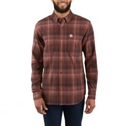 Carhartt Men's Rugged Flex Hamilton Plaid Long Sleeve Shirt - 103820 - Carhartt Men's Woven Shirts