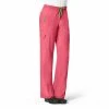 Carhartt Women's Utility Boot Cut Cargo Scrub Pant Azalea - C52110AAZL - Bottoms