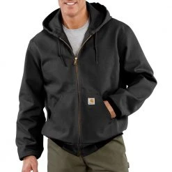 Carhartt Men's Thermal Lined Duck Active Jacket Black - J131-BLK - Jackets