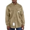 Carhartt Men's Flame Resistant Light Weight Twill Shirt - FRS003-KHI - Fire Resistant Twill Shirts -Carhartt Sales e17bda1884ce5a315f83a8585a4f51781ba892b6 FRS003 KHI