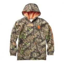 Carhartt Child Boys Mossy Oak Camo Sweatshirt Brown - CA8982-CR08-BM - Sweatshirts
