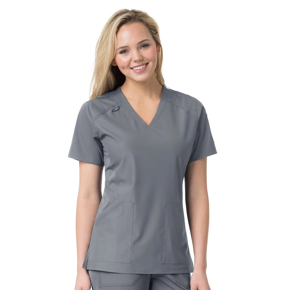 Carhartt Women's Multi-Pocket V-Neck Scrub Top Pewter - C12106XPEW - Tops 3 Carhartt Women's Multi-Pocket V-Neck Scrub Top Pewter - C12106XPEW - Tops