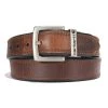 Carhartt Oil Finish Leather Reversible Belt Brown/Black with Nickel Roller Finish - A000550020 - Belts -Carhartt Sales fb52a604bdf9956affd91aabdd2a59a865c7ff93 a0005500201 front