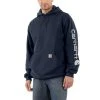 Carhartt Men's Signature Sleeve Logo Hooded Sweatshirt New Navy - K288-472 - Hooded Sweatshirts -Carhartt Sales fccb243e23bd6fb02cd1b3ee19afa1f15f5a14aa K288 472